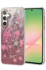 Newface Samsung Galaxy A56 Kılıf Blade Aynalı Desenli Kapak - Desen 7