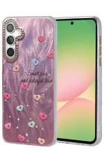 Newface Samsung Galaxy A56 Kılıf Blade Aynalı Desenli Kapak - Desen 8