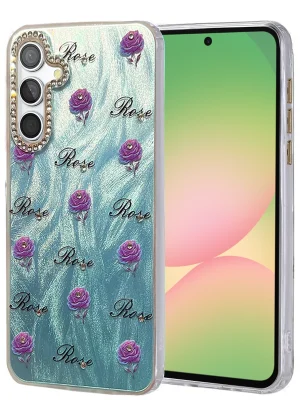 Newface Samsung Galaxy A56 Kılıf Blade Aynalı Desenli Kapak - Desen 9