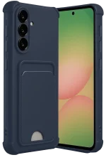 Newface Samsung Galaxy A56 Kılıf Kelvin Kartvizitli Silikon - Lacivert