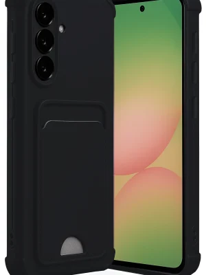 Newface Samsung Galaxy A56 Kılıf Kelvin Kartvizitli Silikon - Siyah