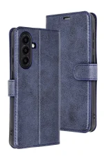 Newface Samsung Galaxy A56 Kılıf Trend S Plus Kapaklı Kılıf - Lacivert