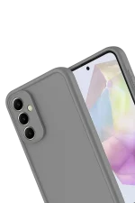 Newface Samsung Galaxy A56 Kılıf Viera Silikon - Gri - Görsel 2