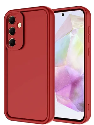 Newface Samsung Galaxy A56 Kılıf Viera Silikon - Kırmızı