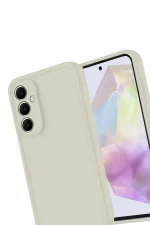 Newface Samsung Galaxy A56 Kılıf Viera Silikon - Krem - Görsel 3