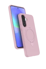 Newface Samsung Galaxy A56 Regal Magsafe Standlı Kapak - Açık Pembe