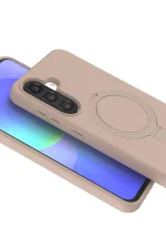 Newface Samsung Galaxy A56 Regal Magsafe Standlı Kapak - Çöl Titanyum - Görsel 2