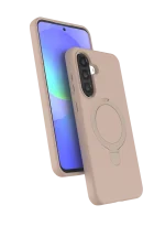 Newface Samsung Galaxy A56 Regal Magsafe Standlı Kapak - Çöl Titanyum