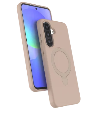 Newface Samsung Galaxy A56 Regal Magsafe Standlı Kapak - Çöl Titanyum