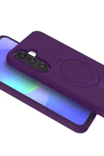 Newface Samsung Galaxy A56 Regal Magsafe Standlı Kapak - Derin Mor - Görsel 2