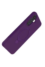 Newface Samsung Galaxy A56 Regal Magsafe Standlı Kapak - Derin Mor - Görsel 4