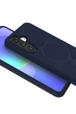 Newface Samsung Galaxy A56 Regal Magsafe Standlı Kapak - Lacivert - Görsel 2