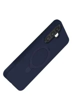 Newface Samsung Galaxy A56 Regal Magsafe Standlı Kapak - Lacivert - Görsel 4