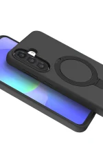 Newface Samsung Galaxy A56 Regal Magsafe Standlı Kapak - Siyah - Görsel 2