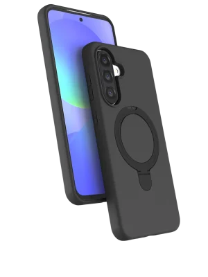 Newface Samsung Galaxy A56 Regal Magsafe Standlı Kapak - Siyah