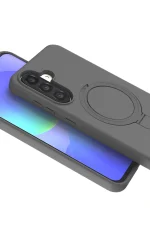 Newface Samsung Galaxy A56 Regal Magsafe Standlı Kapak - Titan Gri - Görsel 2