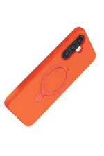 Newface Samsung Galaxy A56 Regal Magsafe Standlı Kapak - Turuncu - Görsel 4