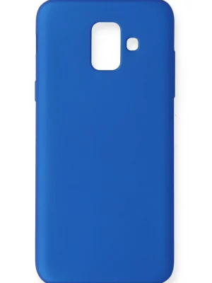 Newface Samsung Galaxy A6 2018 Kılıf First Silikon - Mavi
