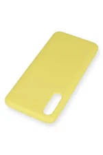 Newface Samsung Galaxy A70 Kılıf Nano içi Kadife Silikon - Sarı - Görsel 3