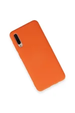 Newface Samsung Galaxy A70 Kılıf Nano içi Kadife Silikon - Turuncu - Görsel 2
