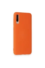 Newface Samsung Galaxy A70 Kılıf Nano içi Kadife Silikon - Turuncu - Görsel 3