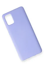 Newface Samsung Galaxy A71 Kılıf Nano içi Kadife Silikon - Lila - Görsel 3