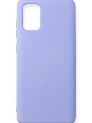 Newface Samsung Galaxy A71 Kılıf Nano içi Kadife Silikon - Lila