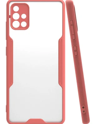 Newface Samsung Galaxy A71 Kılıf Platin Silikon - Pembe