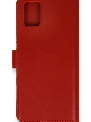 Newface Samsung Galaxy A71 Trend S Plus Kapaklı Kılıf - Kırmızı