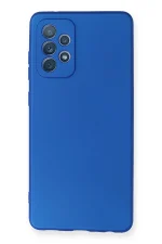 Newface Samsung Galaxy A72 Kılıf First Silikon - Mavi
