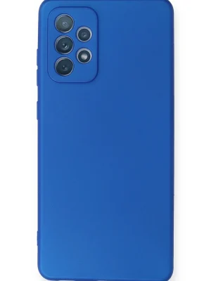 Newface Samsung Galaxy A72 Kılıf First Silikon - Mavi