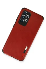 Newface Samsung Galaxy A72 Kılıf Loop Deri Silikon - Kırmızı - Görsel 2