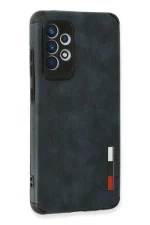 Newface Samsung Galaxy A72 Kılıf Loop Deri Silikon - Lacivert - Görsel 3