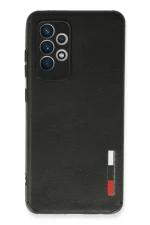 Newface Samsung Galaxy A72 Kılıf Loop Deri Silikon - Siyah