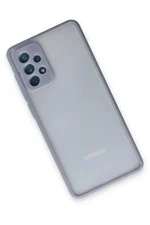 Newface Samsung Galaxy A72 Kılıf Montreal Silikon Kapak - Gri - Görsel 2