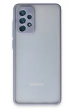 Newface Samsung Galaxy A72 Kılıf Montreal Silikon Kapak - Gri