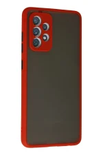 Newface Samsung Galaxy A72 Kılıf Montreal Silikon Kapak - Kırmızı - Görsel 2