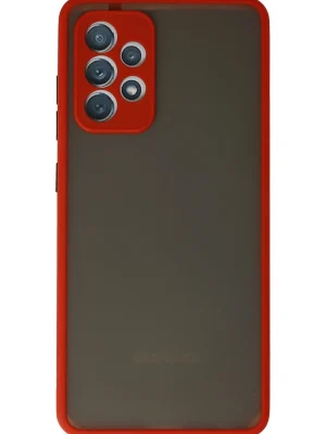 Newface Samsung Galaxy A72 Kılıf Montreal Silikon Kapak - Kırmızı