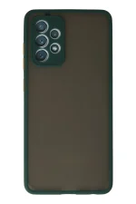 Newface Samsung Galaxy A72 Kılıf Montreal Silikon Kapak - Koyu Yeşil