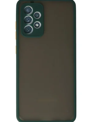 Newface Samsung Galaxy A72 Kılıf Montreal Silikon Kapak - Koyu Yeşil