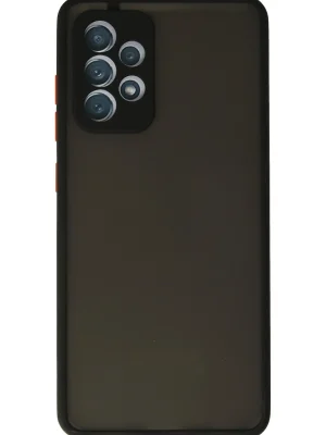 Newface Samsung Galaxy A72 Kılıf Montreal Silikon Kapak - Siyah