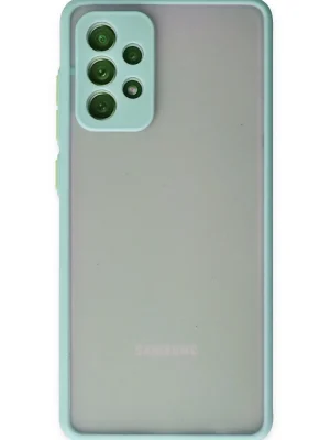 Newface Samsung Galaxy A72 Kılıf Montreal Silikon Kapak - Turkuaz
