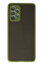 Newface Samsung Galaxy A72 Kılıf Montreal Silikon Kapak - Yeşil