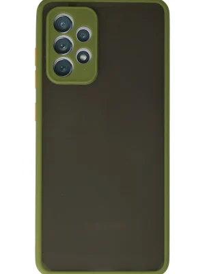 Newface Samsung Galaxy A72 Kılıf Montreal Silikon Kapak - Yeşil