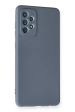 Newface Samsung Galaxy A72 Kılıf Nano içi Kadife Silikon - Gri - Görsel 2