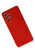 Newface Samsung Galaxy A72 Kılıf Nano içi Kadife Silikon - Kırmızı - Görsel 3