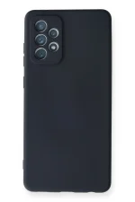 Newface Samsung Galaxy A72 Kılıf Nano içi Kadife Silikon - Lacivert