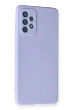 Newface Samsung Galaxy A72 Kılıf Nano içi Kadife Silikon - Lila - Görsel 2
