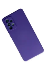 Newface Samsung Galaxy A72 Kılıf Nano içi Kadife Silikon - Mor - Görsel 3