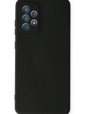 Newface Samsung Galaxy A72 Kılıf Nano içi Kadife  Silikon - Siyah